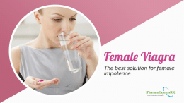 Female Viagra- The best solution for female impotence