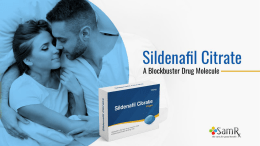 Sildenafil Citrate - A Blockbuster Drug Molecule