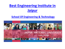 Best Engineering Institute in Jaipur