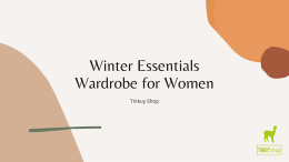 Winter Essentials Wardrobe for Women